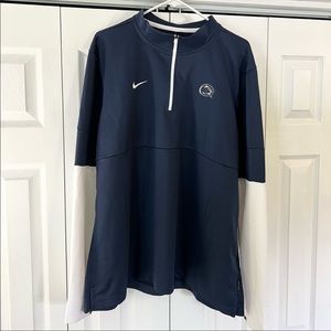 NWT Nike Official On-Field Apparel Penn State PSU Zip-Up Quarter Zip XL NCAA